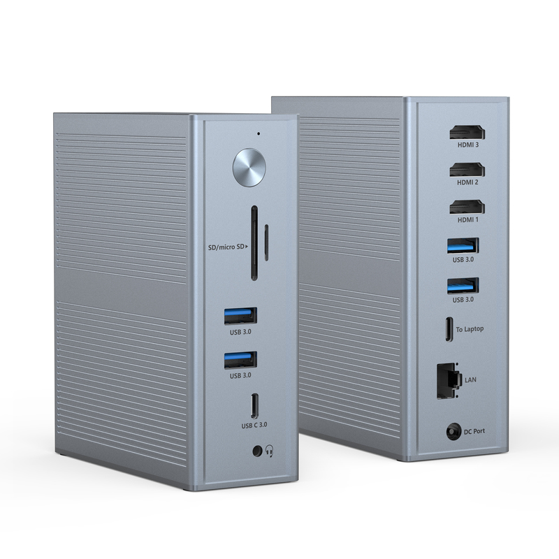 Subosen Stromversorgung USB-C PD 100W USB-C Docking Station für eine schnelle und reibungslose Gerätekompatibilität