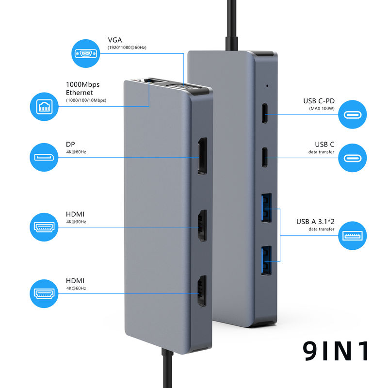 Anschließen Sie sich mühelos mit dem HDMI-USB-C-Adapter-Konverter an ein 4K 60Hz-Display auf dem Mac OS