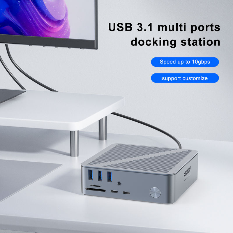 Desktop USB-C Dockingstation HDMI 4K Auflösung DisplayPort USB C 3.1 für Laptop PC