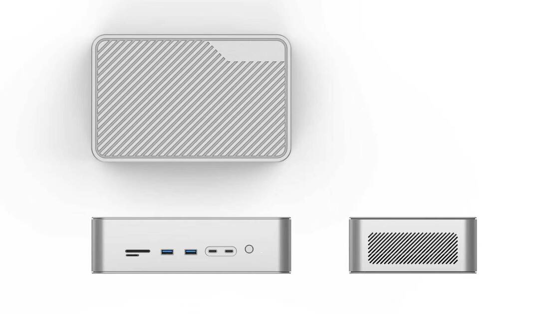 Schlanker USB-C-Multiport-Hub inklusive HDMI, USB 3.0, SD-Kartenleser, Ethernet und Stromversorgung, konzipiert für moderne Laptop-Benutzer