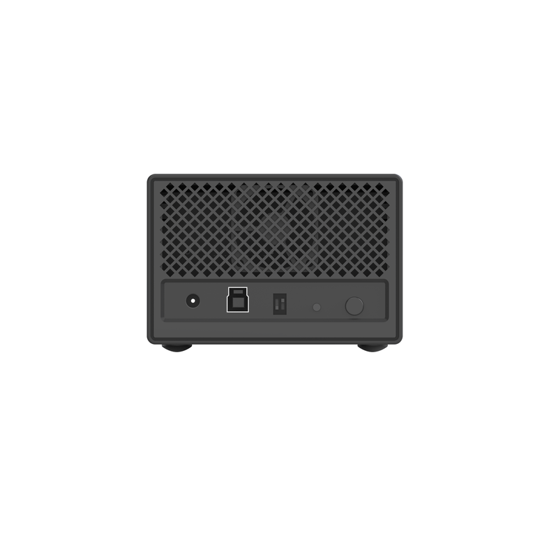 4 Bay Aircraft-Grade Aluminium-Alloy RAID HDD Gehäuse mit Hardware RAID 6 Modes und Dual 10Gbps Typ-C DAS Storage Array