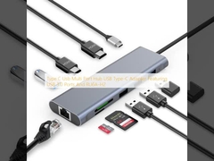 Typ C USB Multi-Port Hub USB Typ-C Adapter mit USB 3.0-Anschlüssen und RU6A-H2